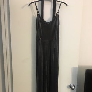 Velvet pant jumpsuit